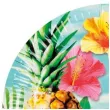 talerzyki papierowe hawajski hibiscus z ananasem boland 23 cm 6 szt