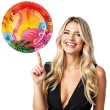 talerzyki papierowe hawajskie flamingi boland 23 cm 6 szt