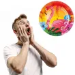 talerzyki papierowe hawajskie flamingi boland 23 cm 6 szt