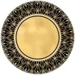 talerzyki papierowe impreza glamour zlote amscan 27 cm 8 szt