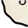 talerzyki papierowe jednorazowe dekoracja na 30 urodziny hello 30 kremowe 18 cm 6 szt