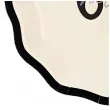 talerzyki papierowe jednorazowe dekoracja na 60 urodziny hello 60 kremowe 18 cm 6 szt