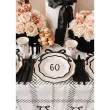 talerzyki papierowe jednorazowe na 60 urodziny hello 60 kremowe 18 cm 6 szt
