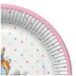 talerzyki papierowe jednorozec unicorn mix 18 cm 8 szt