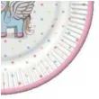 talerzyki papierowe jednorozec unicorn mix 18 cm 8 szt