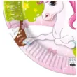 talerzyki papierowe jednorozec unicorn procos 20 cm 8 sz