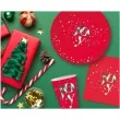 talerzyki papierowe joy swiateczne czerwony godan 18 cm 6 szt