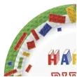 talerzyki papierowe klocki happy birthday maki 180 ml 8 szt
