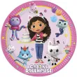 talerzyki papierowe koci domek gabi gabbys dollhouse procos 20 cm 8 szt