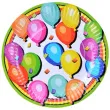 talerzyki papierowe kolorowe balony arpex 18 cm 8 szt