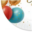 talerzyki papierowe kolorowe balony bialy godan 18 cm 6 szt