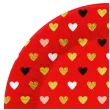talerzyki papierowe kolorowe serduszka xoxo czerwony godan 18 cm 6 szt