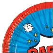 talerzyki papierowe komiks boom party proscos 23 cm 8 szt