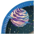 talerzyki papierowe kosmos rocket space procos 20 cm 8 szt