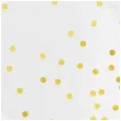 talerzyki papierowe kropki zlote biale partypal 23 cm 6 szt