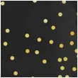 talerzyki papierowe kropki zlote czarne partypal 18 cm 6 szt