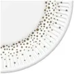 talerzyki papierowe kropki zlote maki 18 cm 8 szt