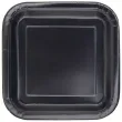 talerzyki papierowe kwadrat classic s czarne 18 cm 16 szt