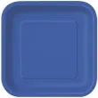 talerzyki papierowe kwadrat classic s granatowe 18 cm 16 szt