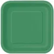 talerzyki papierowe kwadrat classic s zielone 18 cm 16 szt