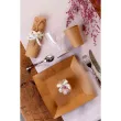 talerzyki papierowe kwadratowe kraftowe santex 23 cm 10 szt