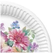 talerzyki papierowe kwiaty bujna aranzacja mix maki 18 cm 8 szt