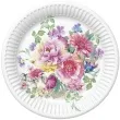 talerzyki papierowe kwiaty bujna aranzacja mix maki 23 cm 8 szt