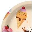 talerzyki papierowe lody w wafelku paw 23 cm 10 szt