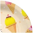 talerzyki papierowe lody w wafelku paw 23 cm 10 szt