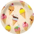 talerzyki papierowe lody w wafelku paw 23 cm 10 szt