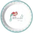 talerzyki papierowe mala syrenka procos 23 cm 8 szt