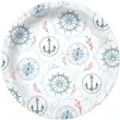 talerzyki papierowe marynarski swiat biale paw 23 cm 10 szt
