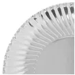 talerzyki papierowe metaliczne srebrne guirca 24 cm