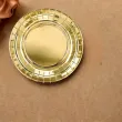 talerzyki papierowe metalik zloty partydeco 18 cm 6 szt