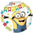 talerzyki papierowe minionki hurra amscan 23 cm 8 szt
