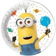 talerzyki papierowe minions balloons party 20 cm 8 szt