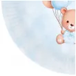 talerzyki papierowe misie z balonikami blekitny congee 18 cm 6 szt