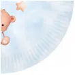 talerzyki papierowe misie z balonikami blekitny congee 18 cm 6 szt