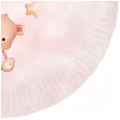 talerzyki papierowe misie z balonikami rozowy jasny congee 18 cm 6 szt