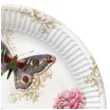 talerzyki papierowe motyle roze ornament mix maki 23 cm 8 szt