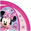 talerzyki papierowe myszka minnie i daisy rozowe procos 23 cm 8 szt