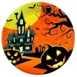 talerzyki papierowe nawiedzony dom halloween congee 23cm 10 szt
