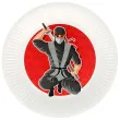talerzyki papierowe ninja bialy czerwony boland 23 cm 8 szt