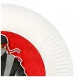 talerzyki papierowe ninja bialy czerwony boland 23 cm 8 szt