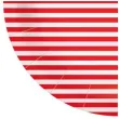 talerzyki papierowe paski czerwono biale paw 23 cm 10 szt