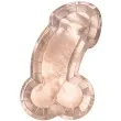 talerzyki papierowe penisek willy rozowe zlote 26 5 x 15 5cm partydeco