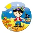 talerzyki papierowe piraci 18 cm 6 szt