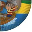 talerzyki papierowe piraci fsopakowania 23 cm 8 szt