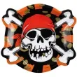 talerzyki papierowe piraci jolly roger 6 szt