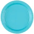 talerzyki papierowe premium amscan s blekitne 17 7 cm 8 szt